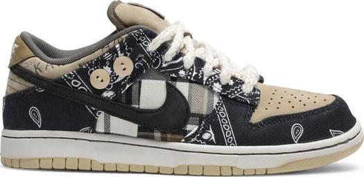Лимитированные кроссовки Nike Travis Scott x Dunk Low PRM SB QS 'Cactus Jack' Friends and Family, черный