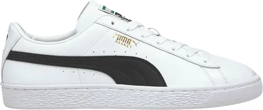 Кроссовки Puma Basket Classic 21 White Black, белый