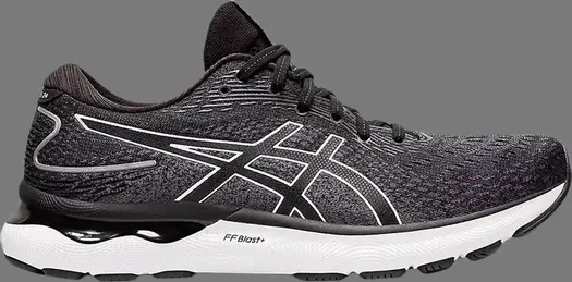 Кроссовки gel nimbus 24 2e wide 'black white' Asics, черный