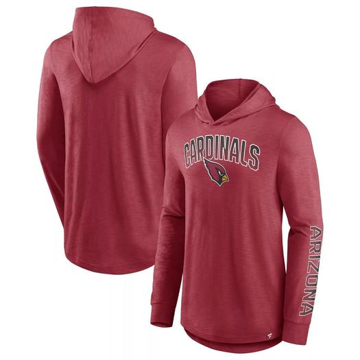 Мужской пуловер с капюшоном с фирменным логотипом Cardinal Arizona Cardinals Front Runner Fanatics