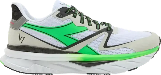 Кроссовки Atomo V7000 White Green Fluorescent, белый