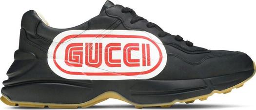 Кроссовки Gucci Rhyton Print Black, черные