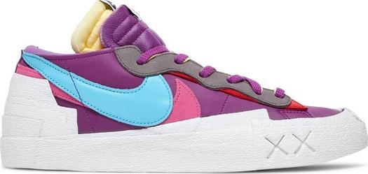 Кроссовки Nike KAWS x sacai x Blazer Low 'Purple Dusk', фиолетовый