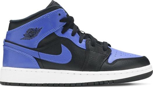 Кроссовки Air Jordan 1 Mid GS Hyper Royal, синий