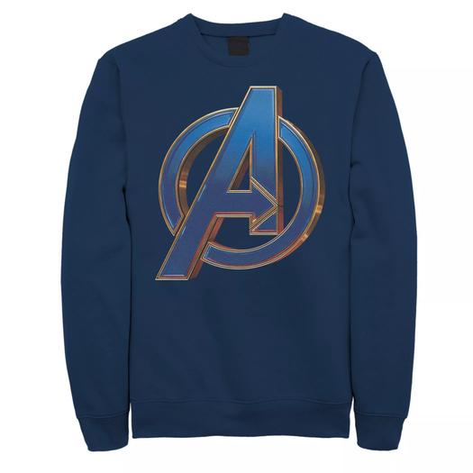 Мужской синий свитшот с логотипом Marvel Avengers Licensed Character