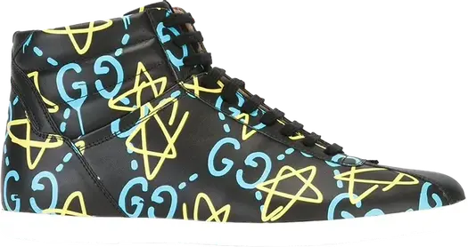 Кроссовки Gucci Ghost Hi Top Sneaker, черные