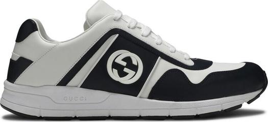 Кроссовки Gucci Leather Low Top, синий