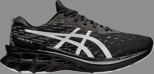 Кроссовки novablast 2 'black pure silver' Asics, черный