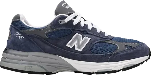 Кроссовки New Balance 993 Made in USA 2E Wide 'Indigo', синий