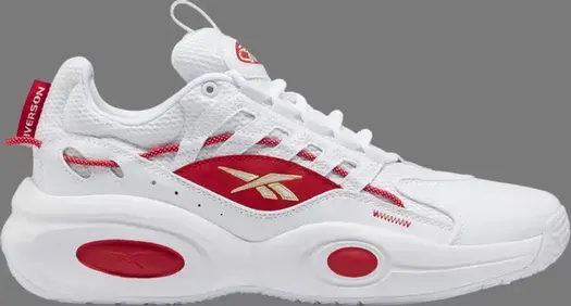 Кроссовки solution mid 'white vector red' Reebok, белый