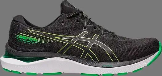 Кроссовки gel cumulus 24 'black lime zest' Asics, черный