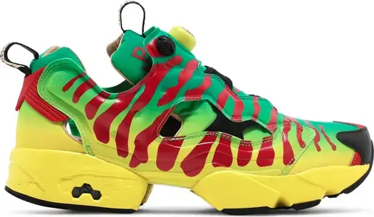 Кроссовки jurassic park x instapump fury og 'tour vehicles' Reebok, зеленый
