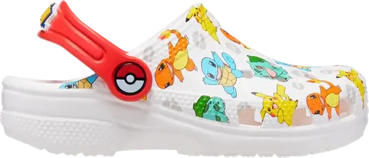 Кроссовки Pokémon x Classic Clog Kids Starters, белый