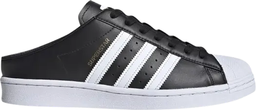 Кроссовки Adidas Superstar Slip-On Backless Mule 'Core Black', черный