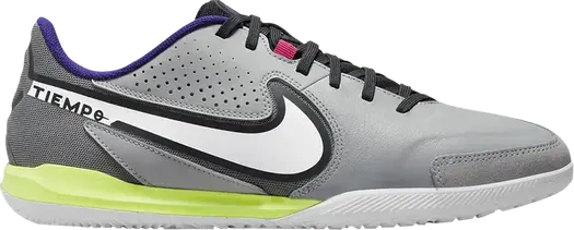 Кроссовки Nike Tiempo Legend 9 Academy IC 'Light Smoke Grey Volt', серый