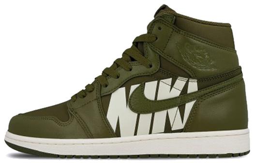 Кроссовки JORDAN 1 Retro High Olive Canvas