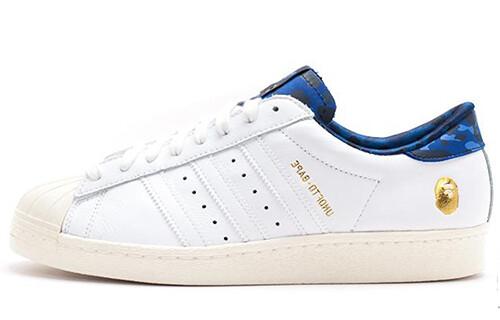 Кроссовки Adidas Originals Superstar 80s Undefeated Bape White