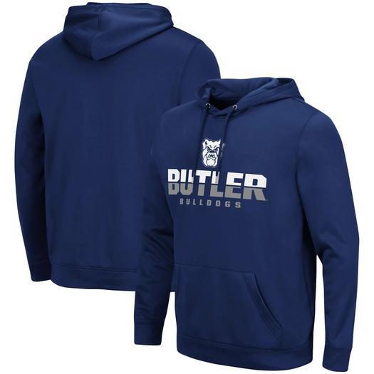 Мужской пуловер с капюшоном Colosseum Navy Butler Bulldogs Lantern