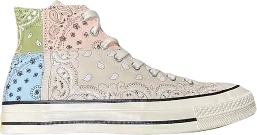 Кроссовки Converse Offspring x Chuck 70 High Paisley - Natural Ivory, коричневый