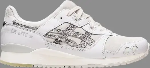 Кроссовки atmos x gel lyte 3 og 'white python' Asics, белый