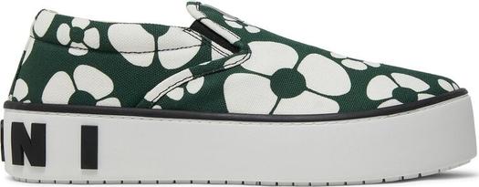 Кроссовки Carhartt WIP x Marni Paw Sneaker Forest Green Floral, зеленый