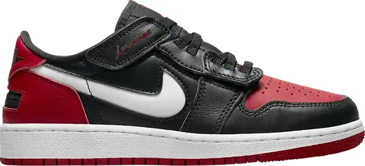 Кроссовки Air Jordan 1 Low Flyease GS Alternate Bred Toe, черный
