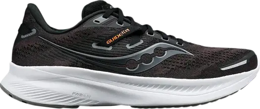 Кроссовки Saucony Guide 16 Wide Black Orange White, черный