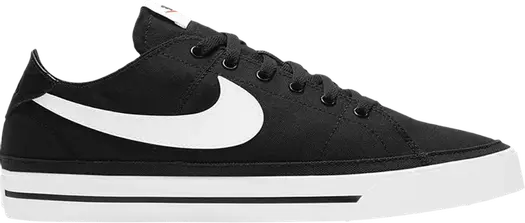 Кроссовки Nike Court Legacy Canvas 'Black White', черный