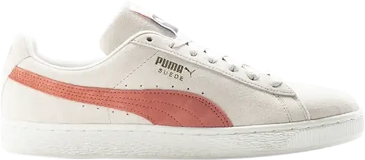 Кроссовки Puma Suede Classic Cream Hot Coral, кремовый