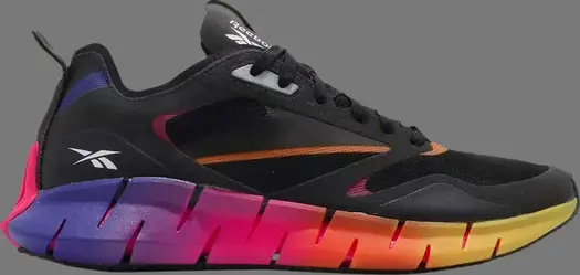 Кроссовки zig kinetica horizon 'black rainbow' Reebok, черный