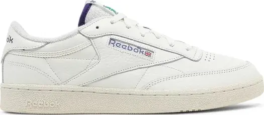 Кроссовки club c 85 'chalk bold purple' Reebok, белый