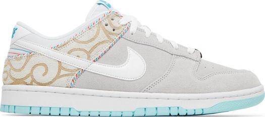 Кроссовки Nike Dunk Low SE 'Barber Shop - Grey', серый