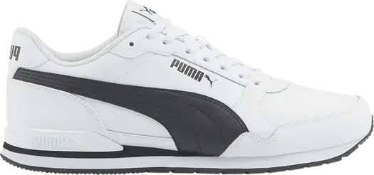 Кроссовки Puma ST Runner v3 Leather White Black, белый