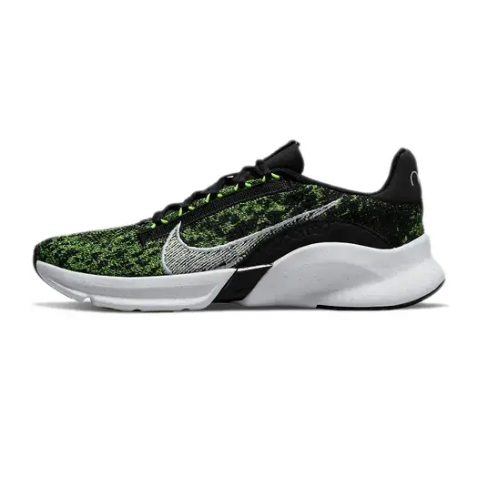Кроссовки Nike SuperRep Go 3 Next Nature Flyknit, черный/зеленый