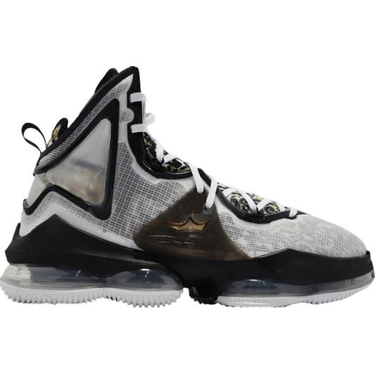 Кроссовки Nike LeBron 19 EP Leopard, белый/черный/коричневый