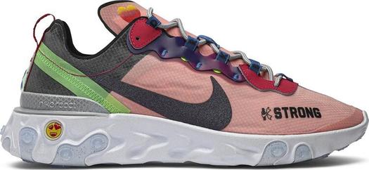 Кроссовки Nike React Element 55 'Doernbecher' 2019, оранжевый