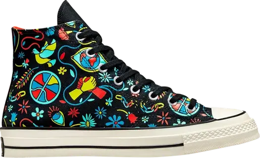 Кроссовки Converse Chuck 70 High Peace & Unity, разноцветный