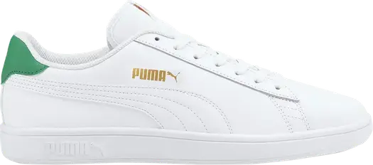 Кроссовки Puma Smash v2 White Amazon Green, белый