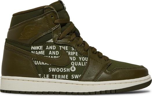 Кроссовки Air Jordan 1 High OG "Olive Canvas"
