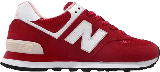 Кроссовки New Balance 574 'Pink White', красный
