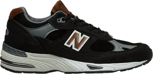 Кроссовки New Balance 991 Made In England 'Black Brown', черный
