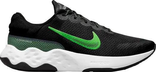 Кроссовки Nike Renew Ride 3 'Black Green Strike', черный