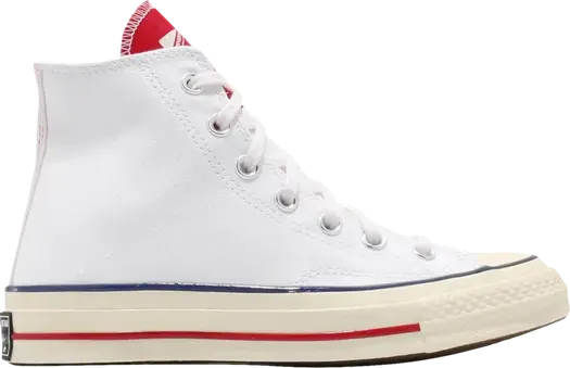 Кроссовки Converse Chuck 70 Hi White University Red, белый