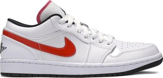 Кроссовки Air Jordan 1 Low Multi-Color Swoosh, белый