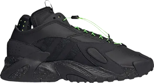 Кроссовки Adidas Streetball 'Black Solar Green', черный