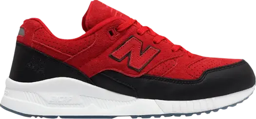 Кроссовки New Balance 530 Suede 'Red Black', красный