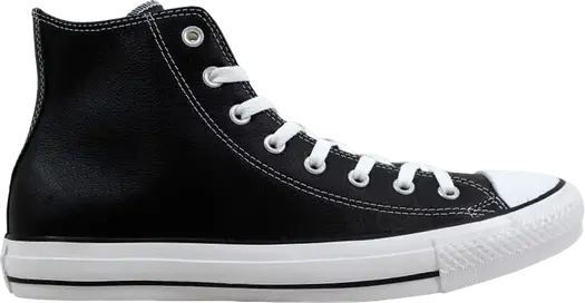 Кроссовки Converse Chuck Taylor All Star Leather Hi Black, черный