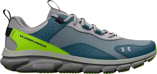 Кроссовки Under Armour Charged Verssert Speckle Mod Grey Lime Surge, серый