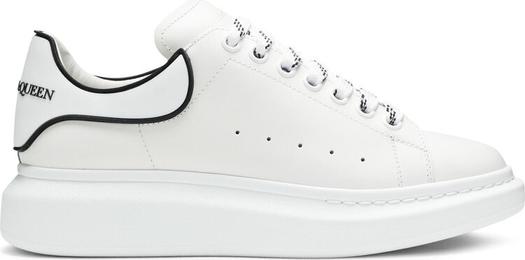 Кроссовки Alexander McQueen Oversized Sneaker White Black, белый