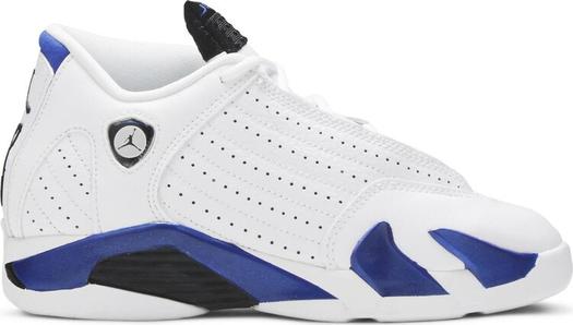 Кроссовки Air Jordan 14 Retro PS Hyper Royal, белый